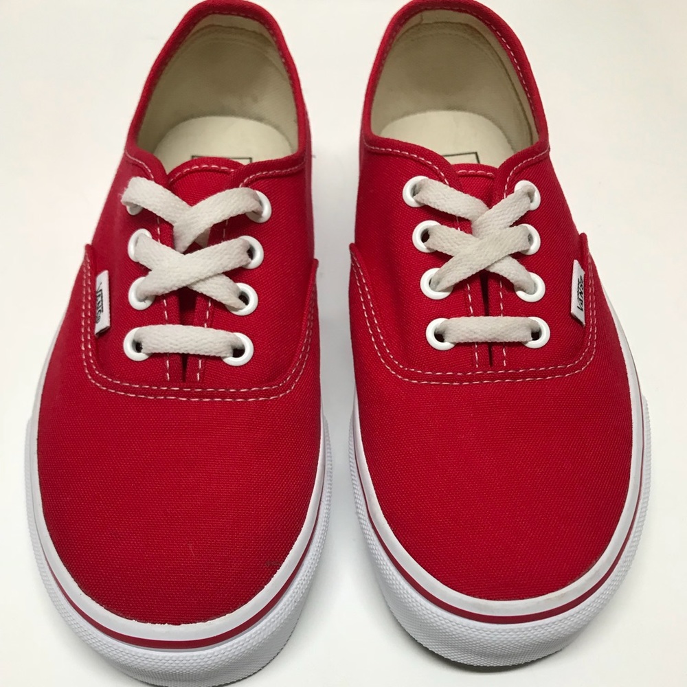 Vans Color Red Size 6